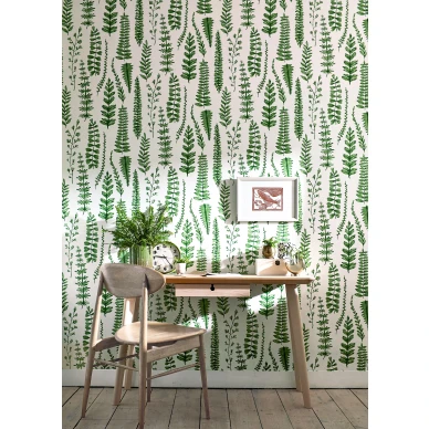 Ferns vihrea lehtitapetti tyohuoneeseen Scionilta 112798 image