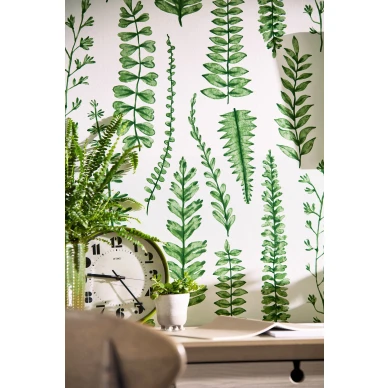 Ferns vihrea luonnonlaheinen lehtitapetti Scionilta 112798 image
