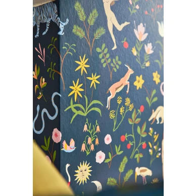 Garden of Eden tumma kuviollinen tapetti Scionilta kuva