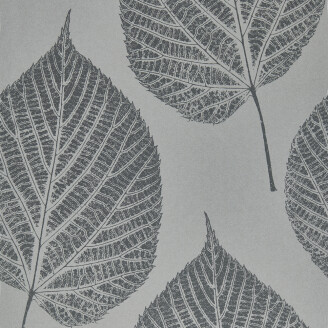 Leaf harmaa hopea lehtitapetti Harlequinilta 112608 kuva