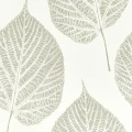 Leaf valkoinen hopea lehtitapetti Harlequinilta 112609