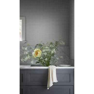 Herman sininen ruudullinen keittiotapetti Sandbergilta 245 16 image