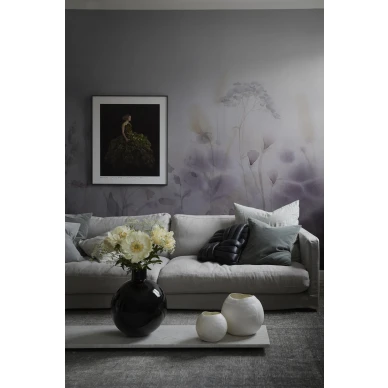 Vilda romanttinen liila kukkatapetti olohuoneeseen Sandbergilta 662 25 image