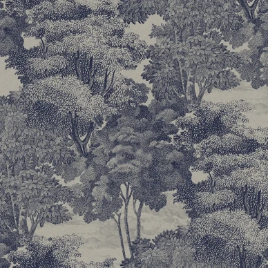 Saint Sebastian harmaasininen puutapetti Rebel Wallsilta kuva