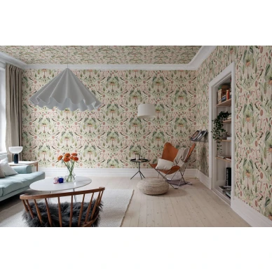 Olohuoneen kukkatapetti Arlon Rebel Wallsilta R17543 kuva