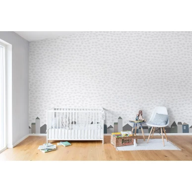 Elephant Tears rauhallinen muraltapetti sadetapetti lastenhuoneeseen Rebel Wallsilta R14492 kuva