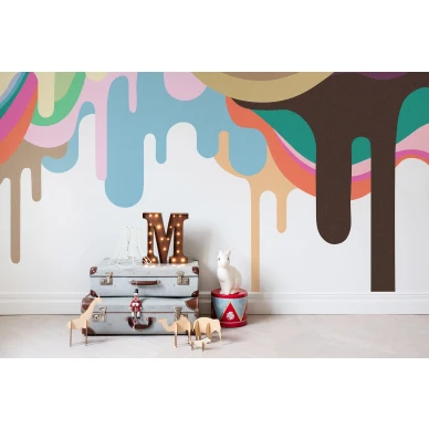Dripping Ice Cream varikas jaatelotapetti lasten muraltapetti Rebel Wallsilta R14521 kuva
