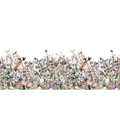 May Meadow pastellinvarinen kukkatapetti koko kuvio Rebel Wallsilta R14532 kuva