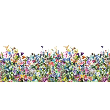 May Meadow varikas kukkaniittytapetti koko kuvio Rebel Wallsilta R14531 kuva