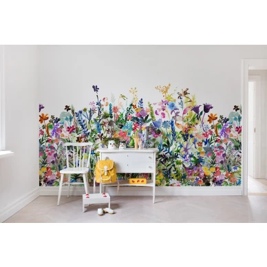 May Meadow varikas kukkaniittytapetti lastenhuoneeseen Rebel Wallsilta R14531 kuva