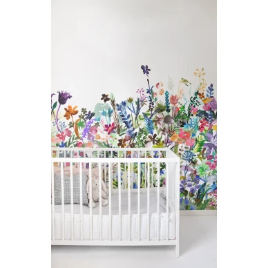May Meadow varikas kukkatapetti lastenhuoneen muraltapetti Rebel Wallsilta R14531 kuva