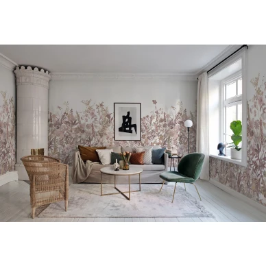 Roosa tapetti olohuoneeseen Rebel Wallsilta May Meadow R14533 kuva