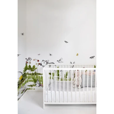 The Rabbits Playground leikkimielinen elaintapetti lapsille Rebel Wallsilta R14551 kuva