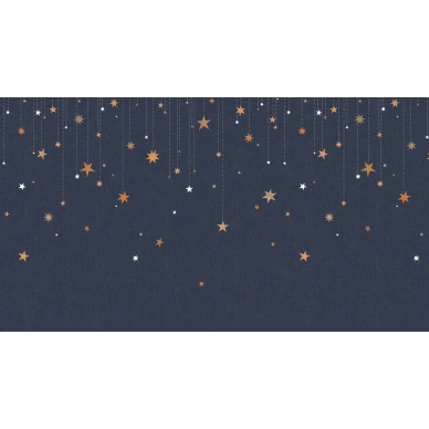 Stargazing tummansininen tahtitapetti koko kuvio Rebel Wallsilta R14571 kuva