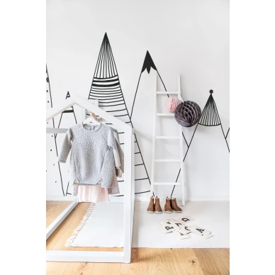 Mountain Ridge mustavalkoinen kiva vuoritapetti Rebel Wallsilta R14584 image