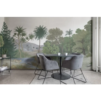Jungle Land vihrea viidakkomaisema muraltapetti keittioon Rebel Wallsilta R14614 image