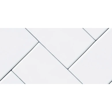 Fishbone Tiles valkoinen kalaruotokuvioinen muraltapetti lahikuva Rebel Wallsilta R14781 kuva