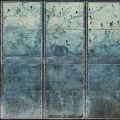 Metal Gradient teollisuustyylinen sininen muraltapetti Rebel Wallsilta koko kuvio R14911