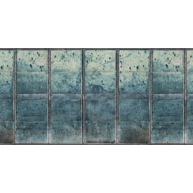 Metal Gradient teollisuustyylinen sininen muraltapetti Rebel Wallsilta koko kuvio R14911 kuva