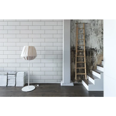 Brooklyn Wall ruskea teollisuustyylinen seinatapetti rappukaytavalle Rebel Wallsilta R14981 image