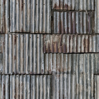 Backyard teollisuustyylinen peltitapetti Rebel Wallsilta R15241 image