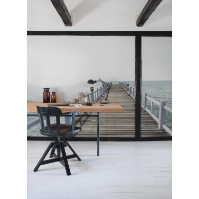 Hampton Pier merihenkinen valokuvatapetti laiturilta kotitoimistoon Rebel Wallsilta R15261 kuva