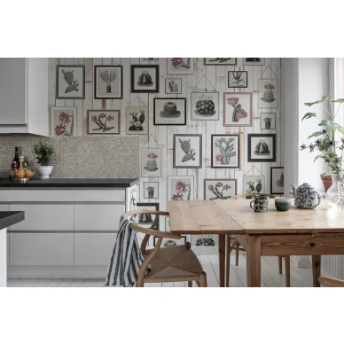 Cactus Wall Art kaktustauluseina muraltapetti keittioon Rebel Wallsilta R15322 kuva
