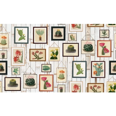 Cactus Wall Art varikas kaktustapetti iso kuvio Rebel Wallsilta R15321 kuva