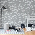 Animal Tree harmaa puutapetti lasten muraltapetti Rebel Wallsilta R15332