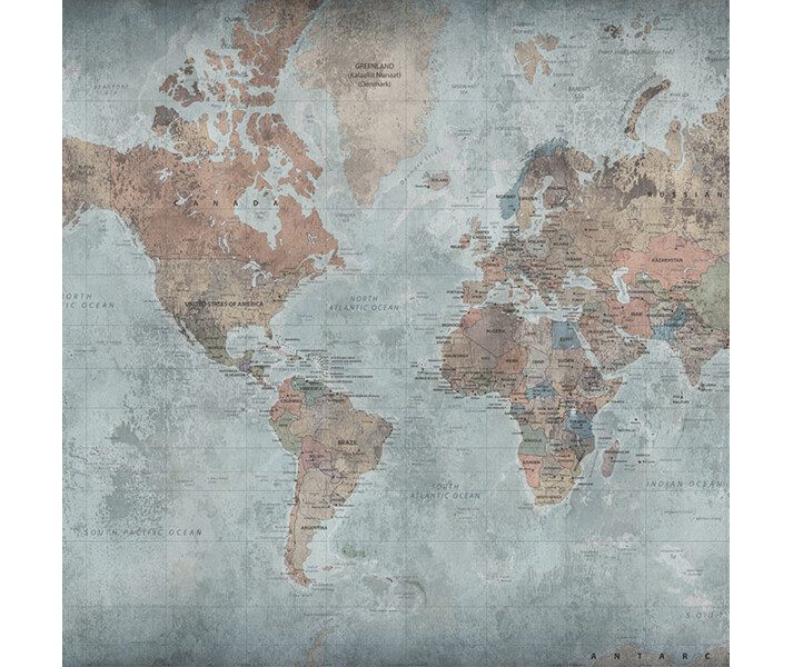 Around the World karttatapetti Rebel Wallsilta R15351 kuva