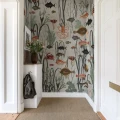 Aquatic harmaa merielamatapetti eteisen muraltapetti Rebel Wallsilta R17144