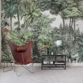 Secret Garden vihrea viidakkotapetti olohuoneeseen Rebel Wallsilta R14703