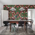 Floral Frida varikas kukkatapetti ruokasaliin Rebel Wallsilta R15711
