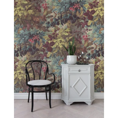 Vinum Raspeys varikas lehtitapetti olohuoneeseen Rebel Wallsilta R15771 kuva