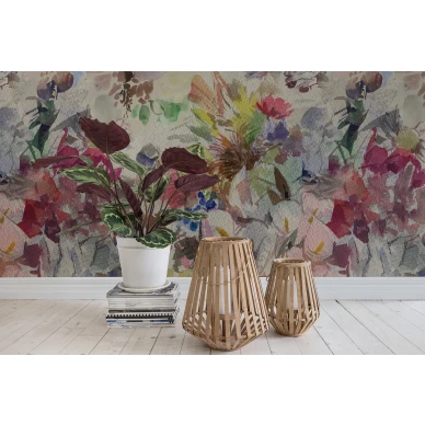 Floral Splendor varikas abstrakti kukkatapetti Rebel Wallsilta R16041 kuva