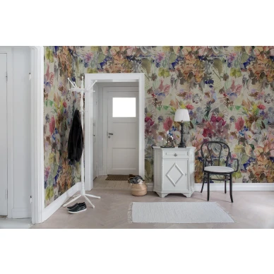 Floral Splendor varikas kukkatapetti eteiseen Rebel Wallsilta R16041 kuva