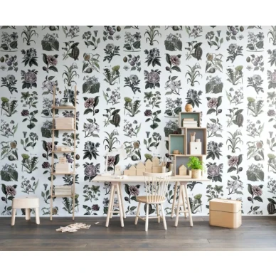 Fruit and Flora klassinen kukkatapetti lastenhuoneeseen Rebel Wallsilta R13172 kuva