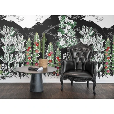 Eden hauska musta ja varikas vuoritapetti Rebel Wallsilta R15722 1 kuva