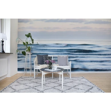 Sea Sunrise auringonnousu valokuvatapetti olohuoneeseen Rebel Wallsilta R16361 kuva