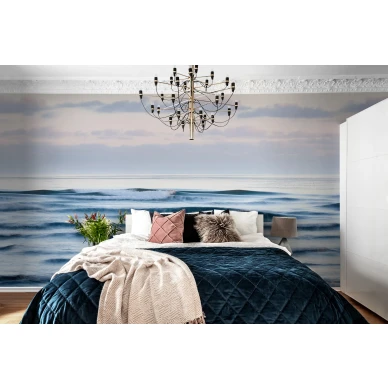 Sea Sunrise rauhallinen auringonnousu valokuvatapetti makuuhuoneeseen Rebel Wallsilta R16361 kuva