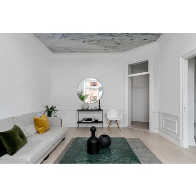 Big Diamond vaalea marmoritapetti kattoon Rebel Wallsilta R13426 kuva