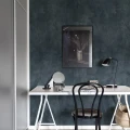 Fresco Wall sininen yksivarinen muraltapetti kotitoimistoon Rebel Wallsilta R15991
