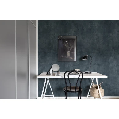 Fresco Wall sininen yksivarinen muraltapetti kotitoimistoon Rebel Wallsilta R15991 kuva