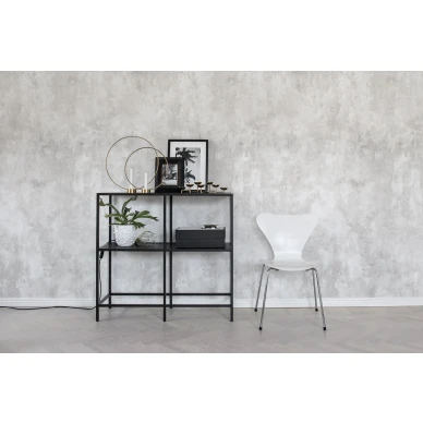 Fresco Wall valkoinen epatasainen yksivarinen muraltapetti olohuoneeseen Rebel Wallsilta R15992 kuva