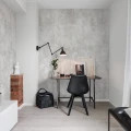 Fresco Wall ylellinen valkoinen yksivarinen muraltapetti tyohuoneeseen Rebel Wallsilta R15992