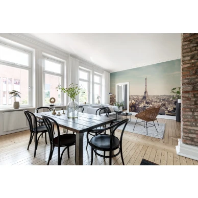 La Vie valokuvatapetti Pariisista olohuoneeseen Rebel Wallsilta R16111 kuva