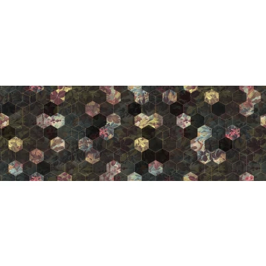 Vinum Hexagon geometrinen kukkakuvioinen muraltapetti koko leveys Rebel Wallsilta R16241 kuva