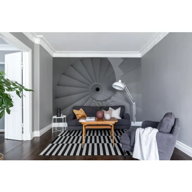 Ratio vaalea graafinen muraltapetti olohuoneeseen Rebel Wallsilta R11361 image