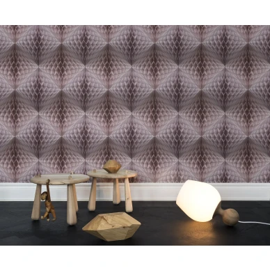 Pom Pom roosa graafinen 3D muraltapetti lastenhuoneeseen Rebel Wallsilta R13391 image