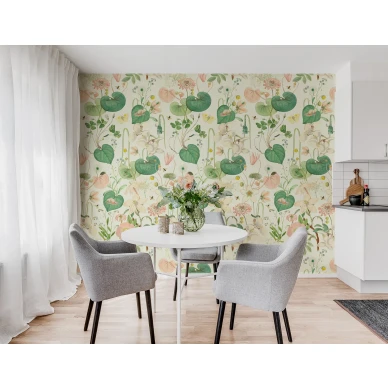 The Orchard varikas kukkatapetti keittion muraltapetti Rebel Wallsilta R16201 image